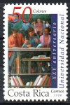 Stamps Costa Rica -  25th  ANIVERSARIO  DE LA  UNIVERSIDAD  NACIONAL