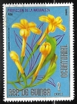 Stamps Equatorial Guinea -  Proteccion de la naturaleza - Jasminum auriculatum