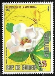 Stamps Equatorial Guinea -  Proteccion de la naturaleza - Magnolia grandiflora