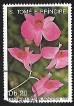 Stamps S�o Tom� and Pr�ncipe -  Flores - Orquideas