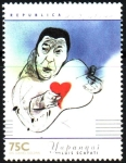 Stamps Argentina -  PINTURA  DE  ATAHUALPA  YUPANQUI,  POR  LUIS  SCAFATI.