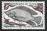 Stamps Chad -  Peces - Nile Tilapia