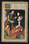 Stamps Rwanda -  Pinturas - Rubens and Isabella Brandt