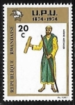 Stamps Rwanda -  CENTENARIO DE LA UPU - MONJE MENSAJERO