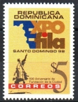 Stamps Dominican Republic -  EXPOFILA ’98  SANTO  DOMINGO,  500th  ANIVERSARIO.