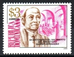 Sellos de America - Rep Dominicana -  BICENTENARIO  DEL  NACIMIENTO  DE  GASPAR  HERNÁNDEZ  (1798-18589)