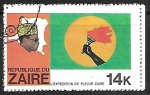 Stamps Republic of the Congo -  L`expedition de Fleure Zaire - Mano con tocha