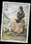 Stamps : Europe : Andorra :  Trajes Típicos populares de Andorra