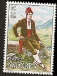 Stamps Andorra -  Trajes Típicos populares de Andorra