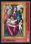 Stamps Equatorial Guinea -  Pinturas - El Greco Sagrada familia