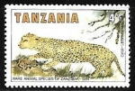 Stamps Tanzania -  Leopardo