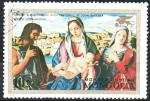 Stamps Mongolia -  LA  VÍRGEN  MARÍA  CON  EL  NIÑO  Y  SAN  JUAN,  PINTURA  DE  BELLINI.