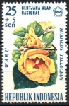 Stamps Indonesia -  HIBISCUS  TILLACEUS