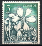 Stamps : Europe : Andorra :  NARCISSUS  POETICUS