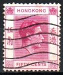 Stamps Hong Kong -  REY  GEORGE  VI