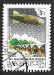 Stamps Hungary -  zepelin - Hortobágy