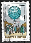 Stamps Hungary -   Globos Aerostáticos - Dr. Menner's air balloon, 1811