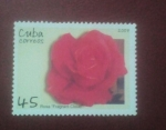 Stamps : America : Cuba :  Rosa Fragrant Cloud