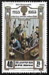 Stamps North Korea -  200 años del primer balon autocontrolado