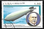 Sellos de America - Cuba -  Zepelin - LZ-129 Hindenburg, 1936, F. von Zeppelin