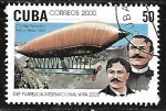 Stamps Cuba -  Zepelin - Charles Renard and Arthur Krebs, 1884.