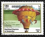 Stamps Cambodia -   200th Anniversary of ballooning - Ville d'Orleans