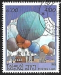 Stamps : Asia : Laos :  200 años de la aviacion - Air Balloons