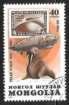 Sellos de Asia - Mongolia -  zepelin - Walrus (Odobenus rosmarus)
