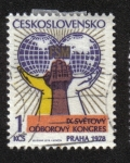 Sellos de Europa - Checoslovaquia -  9º Congreso Sindical Mundial, Praga 1978