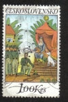 Stamps Czechoslovakia -  Objetivos de tiro, Diana coronando campeón tirador (1832)
