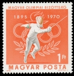 Sellos de Europa - Hungr�a -  75 años del comité olímpico húngaro