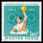 Stamps : Europe : Hungary :  75 años del comité olímpico húngaro