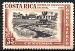 Stamps : America : Costa_Rica :  GUERRA  DE  LIBERACIÓN  NACIONAL  1948.  SAN  ISIDRO  DEL  GENERAL,  TRINCHERA  DEL  BATALLÓN  SAN  