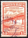 Stamps : America : Costa_Rica :  CENTENARIO  DE  LA  GUERRA  1856-1957.  MESÓN  DE  GUERRA.