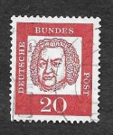Sellos de Europa - Alemania -  829 - Johann Sebastian Bach