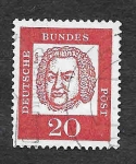 Stamps Germany -  829 - Johann Sebastian Bach