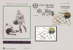 Stamps : Europe : Spain :  Logros Deportivos Españoles - Gol de Zarra a Inglaterra 1950 +  SPD