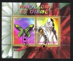 Stamps Benin -  Mariposas y Disney
