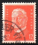 Stamps Germany -  PRESIDENTE  PAUL  von  HINDENBURG