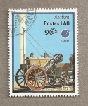 Stamps Laos -  Máquinas a vapor