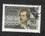 Stamps Russia -  Personajes de La República Popular de Hungría, Sándor Petőfi (1823-1849), escritor húngaro