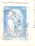 Stamps Brazil -  batalla naval de riachuelo RESERVADO