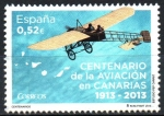 Stamps Spain -  CENTENARIO  DE  LA  AVIACIÓN  EN  CANARIAS