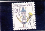 Stamps : Europe : Czechoslovakia :  CORNETA DE CORREOS