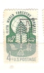 Stamps : America : United_States :  RESERVADO congreso forestal 