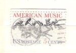 Sellos de America - Estados Unidos -  musica americana