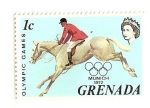 Stamps Grenada -  20 JJOO Munich 72. Equitacion.