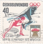 Stamps Czechoslovakia -  OLIMPIADA MUNICH- 72