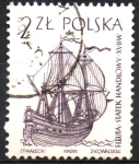 Stamps Poland -  EMBARCACIONES.  BARCO  MERCANTE  HOLANDÉS.
