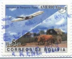 Stamps Bolivia -  America UPAEP - Vehiculos de tranporte Postal